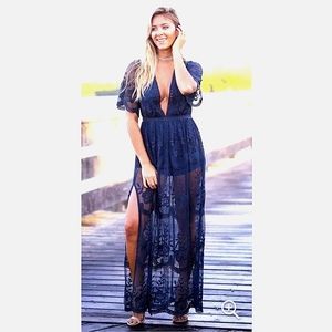 ELeter Lace Maxi romper size XL